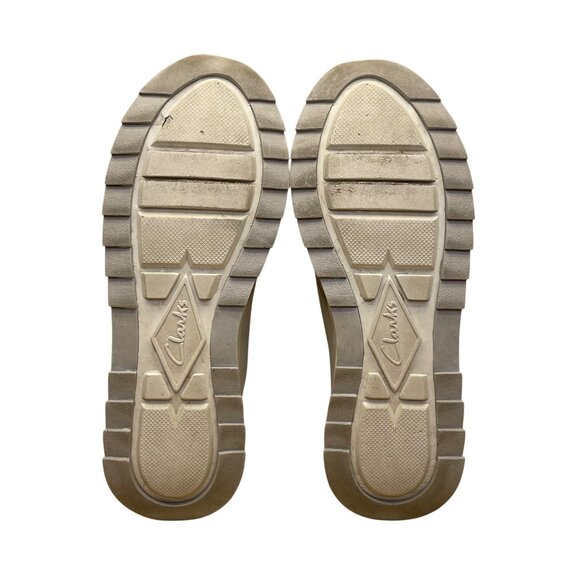 Clarks Women’s Gray Suede With Cushioned Insole Lace-Up Casual Sneakers Size 8 - Picture 8 of 8